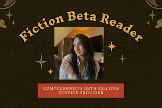 beta read and review your fiction manuscript