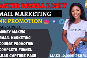 promote master resell right courses for passive income