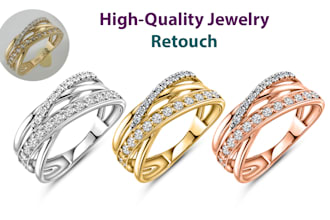 do high end jewelry image retouching and photo editing like 3d quality