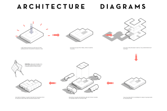 design professional architectural axonometric concept diagrams