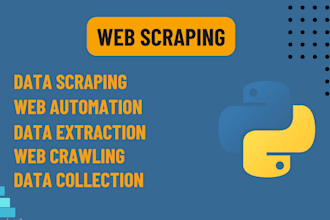 do web scraping, data extraction, crawling, and mining