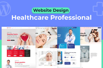 design medical and healthcare website in wordpress with divi or elementor