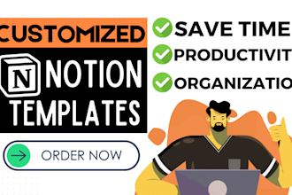 build a customized and an advanced aesthetic notion template or workspace