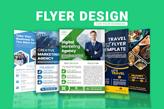 creative business flyer, leaflet, pamphlet design, dl flyer