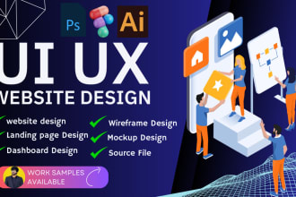 do creative and unique website and mobile UI UX design