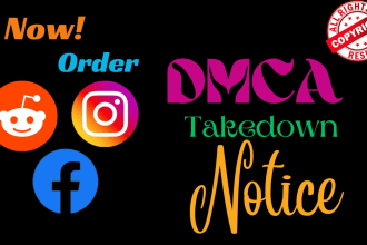 remove copyright infringement content from facebook,instagram,reddit under dmca