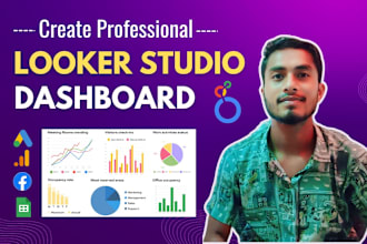 create looker studio dashboard or google data studio reports from ga4, gads, fb