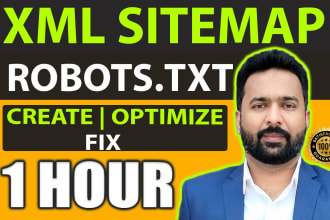 create optimize fix xml sitemap robots txt for google index