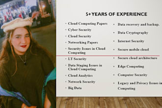 write cyber security, network security, cloud computing, iot paper in 12 hours