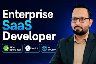 build enterprise saas apps using java spring boot nextjs and ai