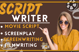 ghostwrite your  movie script, screenplay, script writing, feature film script