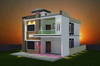 render 3d elevation for your house and offices