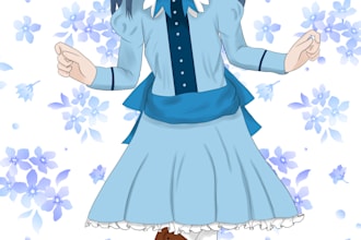 create anime character artwork