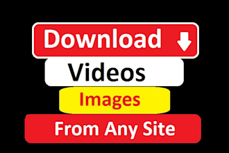 scrape the downloadable videos, audios, images and pdf