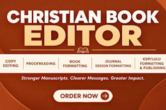 copy edit proofread format christian book editing memoir devotion fiction novels