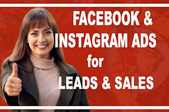 be your facebook ads campaign manager, run fb and instagram ad, create page