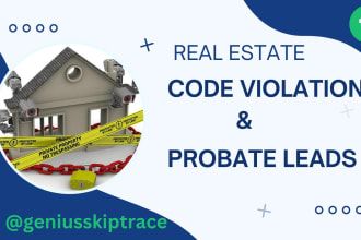 do real estate probate divorce code violation and foreclosure leads