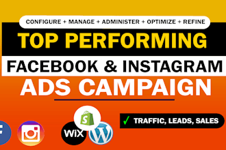 create advertising campaigns in meta ads, facebook and instagram