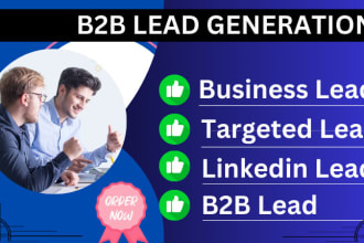 provide b2b lead generation using linkedin sales navigator