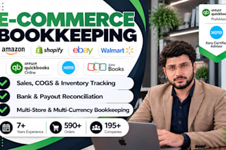 do amazon shopify ecommerce bookkeeping in quickbooks online, xero, or zohobooks