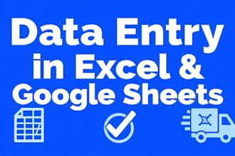 do data entry in excel and google spread sheet