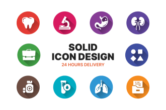design unique solid vector icon for website app in 24 hours