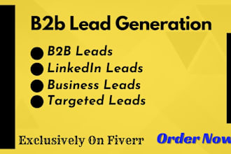 do b2b lead generation and email list for any industry