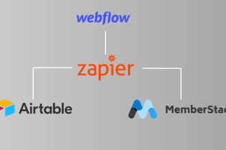 integrate xano, wized, memberstack, airtable and apis with webflow website