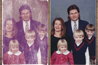 restore old photos, photo restoration, fix and colorize
