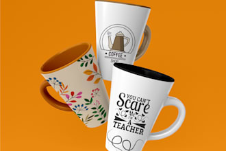 create coffee mug, tumbler, paper cup, custom cup design and drinkware design