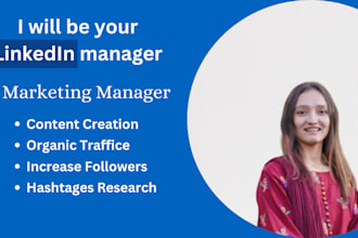 be your content creator and linkedin manager