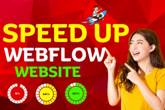 speed up webflow website, speed optimization within 12 hours