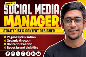 be your social media marketing manager and content creator