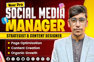 be your social media marketing manager and content creator