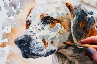 draw realistic pet portrait of your cat, dog or any pets