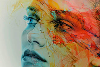 make an awesome abstract art or color abstract painting