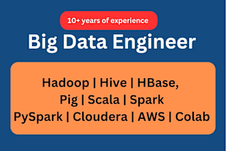 do machine learning using big data pyspark , hadoop , hive and scala