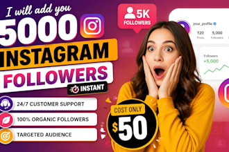 grow 5000 instagram followers fast