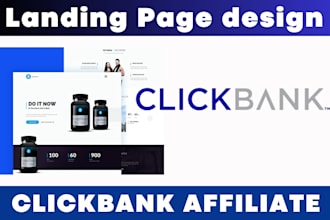 design landing page clickbank products affiliate marketing