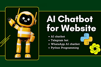do python programming, ai chatbot, telegram bot
