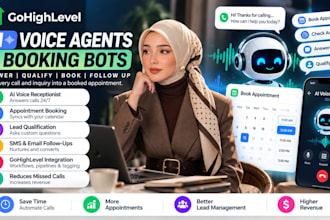 build a gohighlevel ai voice agent, booking bot or ai chatbot