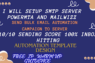 give you setup powermta smtp with mailwizz on your all vps