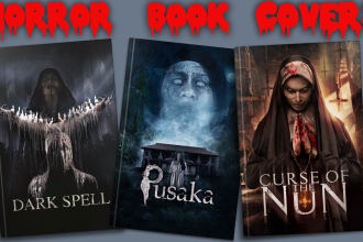 design horror book cover, sci fi and ebook cover in just 3 hours