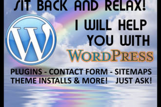 help you with wordpress, website build, plugin install message me first