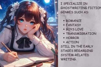 ghost write fiction novel