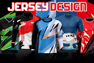 design custom sublimation jersey for sport or suitable event