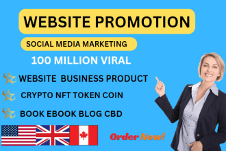 promote your website business product  crypto nft any link in targeted people