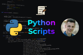 write automation scripts or bots in python or bash