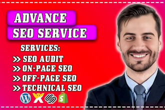 do squarespace, wordpress, wix SEO, on page and technical, top rank website