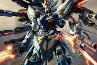 do complete mecha concept arts